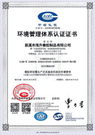 Environmental Management System Certificate